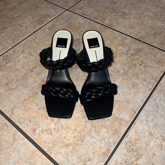 Dolce Vita Black Braided Wedges Size 8.5 - Picture 5 of 5